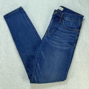 Madewell Jeans Womens Sz 26 Blue 9" High Rise Skinny Ankle Medium Wash 26x28